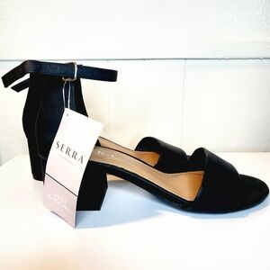 Serra Women's Two Strap Heeled Sandal Stylish Fashion Classy